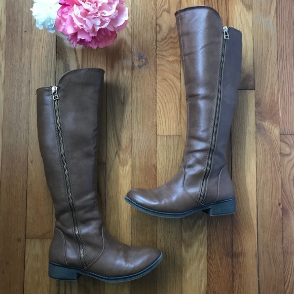 Candie's Shoes - Candie’s Carera Riding Boots - Camel